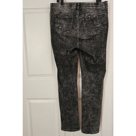 Torrid 16T Bombshell Straight Black Stonewash Jeans Street Tall Long Punk Plus - Picture 6 of 8